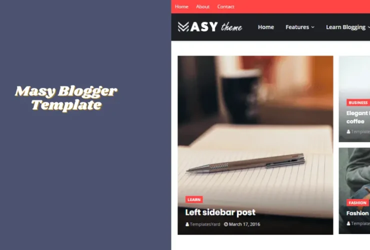 Masy Blogger Template