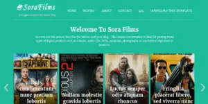 Sora Films Blogger Template