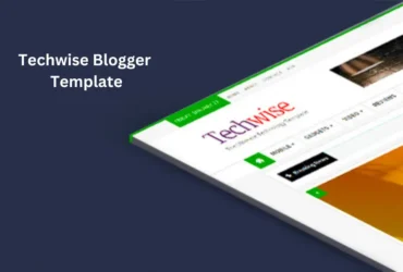 Techwise responsive Blogger template