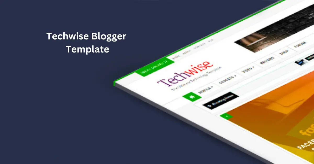 Techwise responsive Blogger template