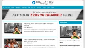 Siniladom AMP Blogger Template