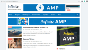 Infinite AMP Blogger Template